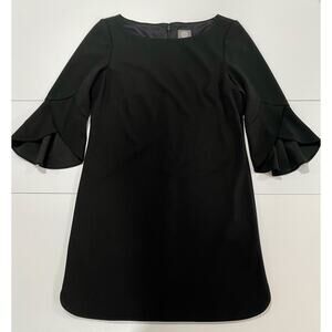 Vince Camuto Black Dress with 3/4 Length Tulip Sleeves New Without Tags Size 8